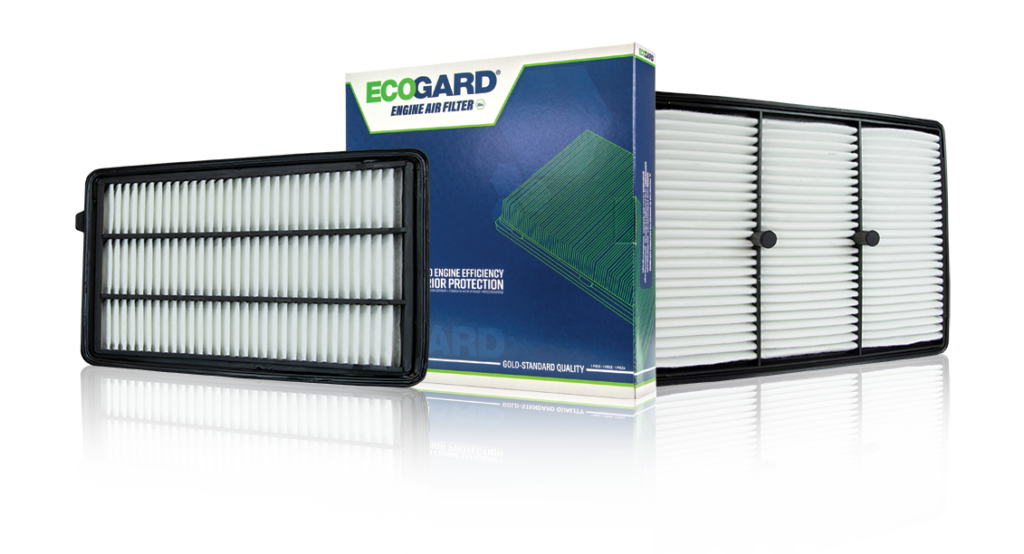 ecogard engine air filter product collage